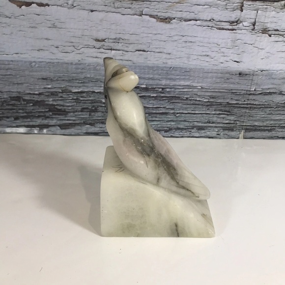 Marble Cockatiel Bookend Figurine 6’ Tall - Picture 3 of 6
